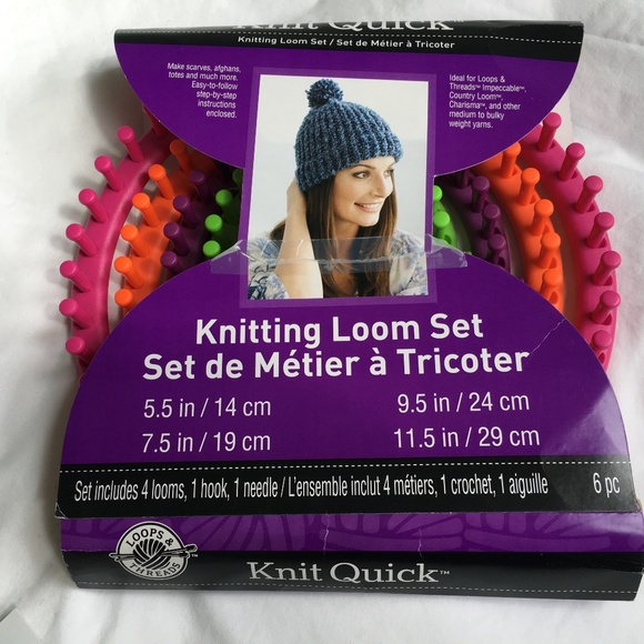 Loops & Threads Office Knit Quick Knitting Loom Set By Loops